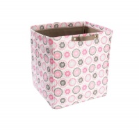 Dwellstudio Storage Bin, Zinnia Rose, Large Dwellstudio Storage Bin, Zinnia Rose, Large