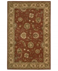 Highlighted with intricately detailed designs in pure silk, this Nourison area rug makes a magnificent accent in your home. Luxurious New Zealand wool is hand-tufted, creating an ultra-soft piece that's sure to become your family's newest heirloom. Highlighted with intricately detailed designs in pure silk, this Nourison area rug makes a magnificent accent in your home. Luxurious New Zealand wool is hand-tufted, creating an ultra-soft piece that's sure to become your family's newest heirloom.