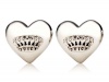 Juicy Couture Jewelry Puffed Heart Studs Silver