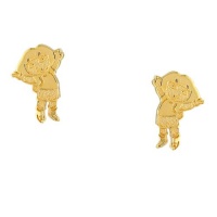 Nickelodeon Gold Over Silver Dora Stud Earrings Nickelodeon Gold Over Silver Dora Stud Earrings