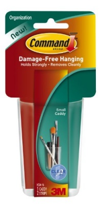 Command Small Caddy, Clear, 1-Caddy, 2-Pack Command Small Caddy, Clear, 1-Caddy, 2-Pack