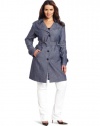 Calvin Klein Women's Plus-Size Faux Trench Jacket