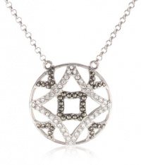 Judith Jack Turq Matrix Sterling Silver and Swarovski Marcasite Caged Pendant Necklace Judith Jack Turq Matrix Sterling Silver and Swarovski Marcasite Caged Pendant Necklace