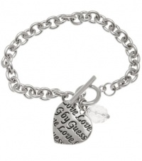 G by GUESS Script Heart Bracelet