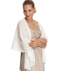 Take good care of bare shoulders with this sparkling evening wrap by Style&co. Take good care of bare shoulders with this sparkling evening wrap by Style&co.