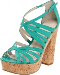 Nine West Women's Allaccess Platform Sandal,Aqua Leather,8.5 M US Nine West Women's Allaccess Platform Sandal,Aqua Leather,8.5 M US