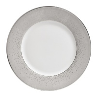 Inspired by one of Monique Lhuillier's iconic gowns, the Stardust collection of formal dinnerware boasts precious platinum details in an elegant, classic design. Inspired by one of Monique Lhuillier's iconic gowns, the Stardust collection of formal dinnerware boasts precious platinum details in an elegant, classic design.