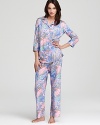 No need to steal his: This Lauren Ralph Lauren paisley-print pajama set is perfectly tailored for a classic bedtime look.