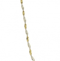Giani Bernini Sterling Silver and 24k Gold Over Sterling Silver Bracelet, Twist Chain Bracelet Giani Bernini Sterling Silver and 24k Gold Over Sterling Silver Bracelet, Twist Chain Bracelet