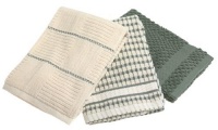 Popcorn 3-Piece Kitchen Towel Set, Moss Popcorn 3-Piece Kitchen Towel Set, Moss