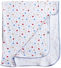 Noa Lily Baby-Boys Newborn Baseball Print Blanket, Blue Multi-Colored, One Size Noa Lily Baby-Boys Newborn Baseball Print Blanket, Blue Multi-Colored, One Size