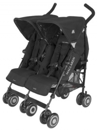 Maclaren Twin Techno Stroller, Black On Black Frame Maclaren Twin Techno Stroller, Black On Black Frame