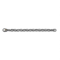 Scott Kay Hand Engraved Unkaged Link Bracelet in Sterling Silver with 18kt Yellow Gold Detail