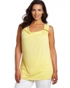 Calvin Klein Women's Plus-size Sleeveless Pleated Top