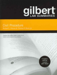 Gilbert Law Summaries on Civil Procedure Gilbert Law Summaries on Civil Procedure