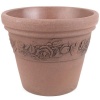 Dynamic Design RRV1606TF Rose Vine Premium 15-Inch Poly Planter, Terra Cotta Fleck