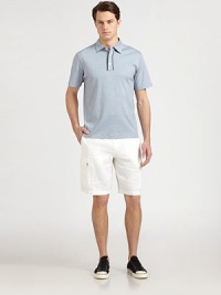 A versatile, striped addition to your classic polo collection, rendered in super-soft cotton.Three-button placketCottonMachine washImported A versatile, striped addition to your classic polo collection, rendered in super-soft cotton.Three-button placketCottonMachine washImported