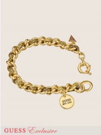 GUESS Small Gold-Tone and Faux-Leather Chain B, GOLD GUESS Small Gold-Tone and Faux-Leather Chain B, GOLD