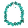 Pearlz Ocean Sterling Silver Turquoise Howlite Nugget Necklace