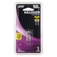 Feit Electric BPQ50T4 50-Watt T4 JC Halogen Bulb with Bi-Pin Base, Clear Feit Electric BPQ50T4 50-Watt T4 JC Halogen Bulb with Bi-Pin Base, Clear