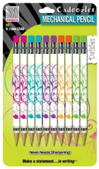 Zebra Cadoozles Daisies Mechanical Pencil 0.7mm, Assorted, 10 Pack (51811) Zebra Cadoozles Daisies Mechanical Pencil 0.7mm, Assorted, 10 Pack (51811)
