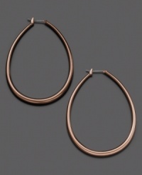 Luminous oval-shaped links in brown ion-plated mixed metal add a chic, modern vibe to any ensemble. Drop measures approximately 2-1/2 inches. Luminous oval-shaped links in brown ion-plated mixed metal add a chic, modern vibe to any ensemble. Drop measures approximately 2-1/2 inches.