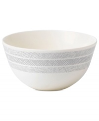 Effortlessly chic, the Simplicity soup and cereal bowl by Vera Wang Wedgwood features a minimalist shape in casual porcelain lined with neutral gray and cream. Effortlessly chic, the Simplicity soup and cereal bowl by Vera Wang Wedgwood features a minimalist shape in casual porcelain lined with neutral gray and cream.
