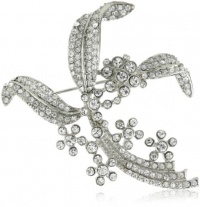 Carolee Precious Pins Silver-Tone Flower Spray Pin