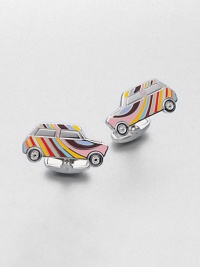 This psychedelic-inspired style is cheeky and colorful, the perfect accent to your dress wardrobe. Enamel90% copper/10% zinc½ X 1Imported This psychedelic-inspired style is cheeky and colorful, the perfect accent to your dress wardrobe. Enamel90% copper/10% zinc½ X 1Imported