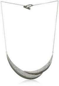 Judith Jack Sterling Silver, Marcasite and Crystal Bib Collar Necklace