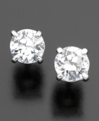 Complete every outfit with a subtle sparkle. Cubic zirconia stud earrings by Lauren Ralph Lauren.