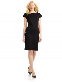 THE LOOKShift silhouetteCap sleevesPullover styleTHE FITAbout 39½ from shoulder to hemTHE MATERIAL41% tencel/23% cotton/23% modal/8% polyester/5% woolFully linedCARE & ORIGINDry cleanImportedModel shown is 5'11 (180cm) wearing US size Small. THE LOOKShift silhouetteCap sleevesPullover styleTHE FITAbout 39½ from shoulder to hemTHE MATERIAL41% tencel/23% cotton/23% modal/8% polyester/5% woolFully linedCARE & ORIGINDry cleanImportedModel shown is 5'11 (180cm) wearing US size Small.