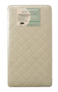 L A Baby Coconut 240 Coil Inner Spring Crib Mattress, Gold L A Baby Coconut 240 Coil Inner Spring Crib Mattress, Gold