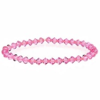 Breast Cancer Awareness Dark Pink Genuine Swarovski Crystal Bracelet Breast Cancer Awareness Dark Pink Genuine Swarovski Crystal Bracelet