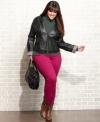 Dollhouse's plus size faux leather jacket is a must-have for your fall lineups!