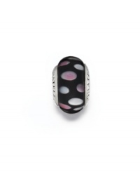 This fun bead sports polka dots in Murano glass with sterling silver logo bands. Donatella is a playful collection of charm bracelets and necklaces that can be personalized to suit your style! Available exclusively at Macy's. This fun bead sports polka dots in Murano glass with sterling silver logo bands. Donatella is a playful collection of charm bracelets and necklaces that can be personalized to suit your style! Available exclusively at Macy's.