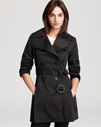 The one to own, this Via Spiga trench coat has the details that deliver modern sophistication in a lightweight silhouette you can wear every day. The one to own, this Via Spiga trench coat has the details that deliver modern sophistication in a lightweight silhouette you can wear every day.