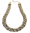 Alfani Necklace, Gold-Tone Braided Necklace