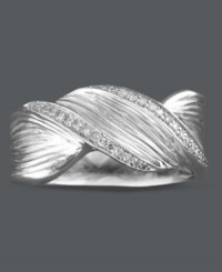 Define your style. This elegant design from Balissima by Effy Collection features intricate twists of sterling silver highlighted by round-cut diamonds (1/8 ct. t.w.). Size 7. Define your style. This elegant design from Balissima by Effy Collection features intricate twists of sterling silver highlighted by round-cut diamonds (1/8 ct. t.w.). Size 7.