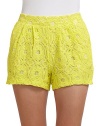 THE LOOKAllover embroidered lace constructionBanded waistAngled pocketsSide zip with hook-and-eye closureTHE FITAbout 12 from waist to hemTHE MATERIALCotton/nylonFully linedCARE & ORIGINHand washMade in USAModel shown is 5'11 (180cm) wearing US size Small. 