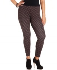 Electrify your look this season with Style&co.'s plus size printed leggings! Electrify your look this season with Style&co.'s plus size printed leggings!