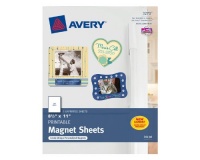 Avery Magnet Sheets, 8.5 x 11 Inches, White, 5 Pack (03270) Avery Magnet Sheets, 8.5 x 11 Inches, White, 5 Pack (03270)