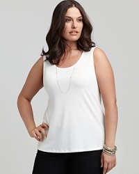 Dressed up with denim and chic accessories or effortlessly paired with your favorite summer shorts, Eileen Fisher's silk jersey tank lends feminine ease to everyday looks. Dressed up with denim and chic accessories or effortlessly paired with your favorite summer shorts, Eileen Fisher's silk jersey tank lends feminine ease to everyday looks.
