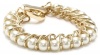 Anne Klein MALABAR Gold-Tone Pearl Flex Bracelet