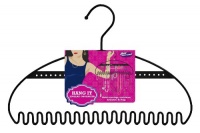 Just Solutions! Exclusive Hanger Unique Jewelry Organizer, Black Just Solutions! Exclusive Hanger Unique Jewelry Organizer, Black