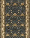 Area Rug 8x10 Rectangle Traditional Teal Blue Color - Momeni Persian Garden Rug from RugPal