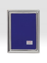 EXCLUSIVELY AT SAKS.COM. Sleek and sophisticated in gleaming silverplate finished with beaded edging.Silverplate and woodChoose from 4 X 6, 5 X 7 or 8 X 10Imported EXCLUSIVELY AT SAKS.COM. Sleek and sophisticated in gleaming silverplate finished with beaded edging.Silverplate and woodChoose from 4 X 6, 5 X 7 or 8 X 10Imported