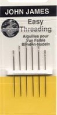 John James Easy Threading Hand Needles-Size 4/8 6/Pkg John James Easy Threading Hand Needles-Size 4/8 6/Pkg