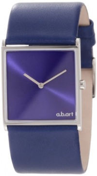 a.b. art Women's E109 Series E Stainless Steel Swiss Quartz Blue Dial and Leather Strap Watch a.b. art Women's E109 Series E Stainless Steel Swiss Quartz Blue Dial and Leather Strap Watch