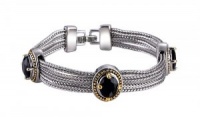 Designer Inspired Triple Chain Medallion Bracelet Designer Inspired Triple Chain Medallion Bracelet